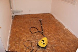 Nettoyage du parquet