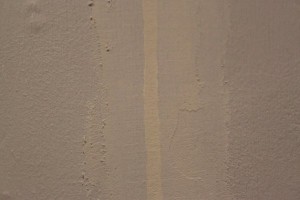 Résultat du rebouchage avant ponçage au papier de verre fin