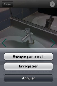 Sauvegarder ou envoyer votre photo