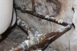 Voici la section à remplacer qui présentait une fuite