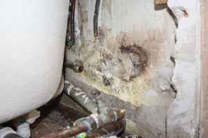 Toute la section à remplacer est retirée