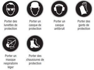 Sécurité pour l'usage du burineur