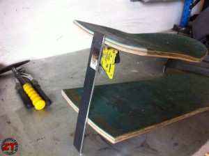 Fabriquer étagère Skateboard