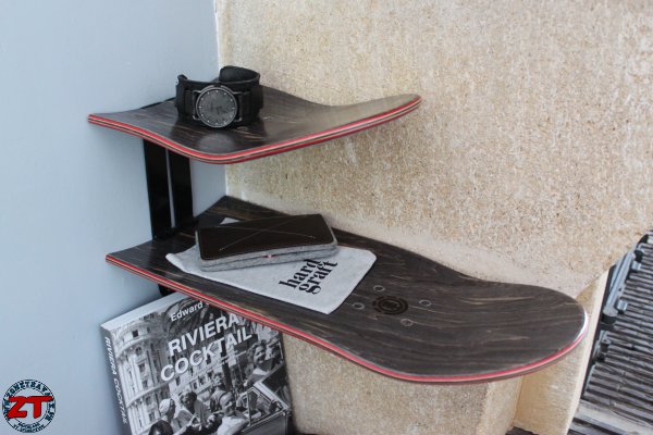 Fabriquer étagère Skateboard