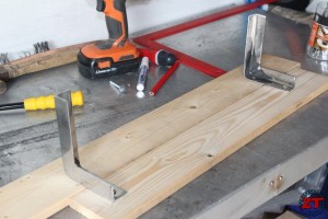 Conception étagère de chevet skateboard