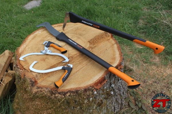 Test Fiskars WoodXpert : Pince, crochet de levage et ceinture de travail