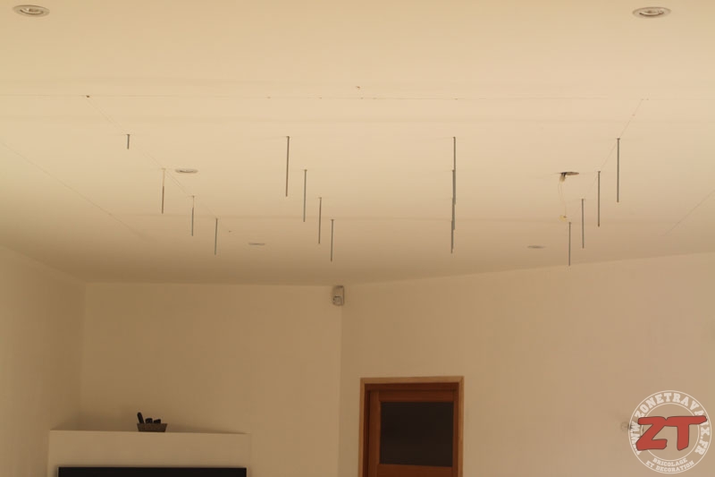 Brico Creation D Un Faux Plafond Avec Ruban Led Et Spots