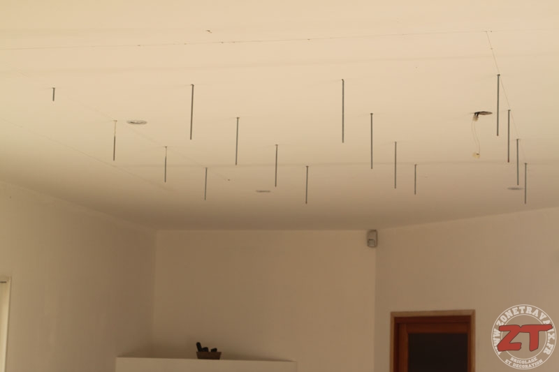 Brico Creation D Un Faux Plafond Avec Ruban Led Et Spots