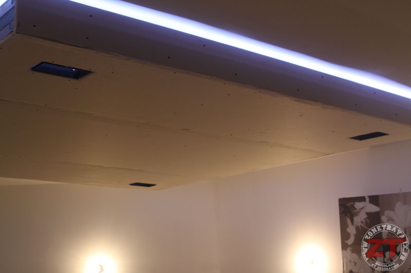 Brico Creation D Un Faux Plafond Avec Ruban Led Et Spots