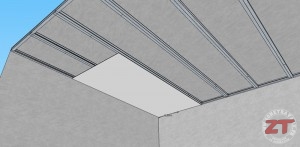 Définition  Plafond autoportant - Plafond sur ossature - Plafond sur  ossature métallique