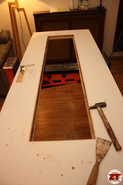 porte bois vitrée intérieure