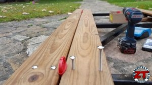 Fabrication restauration portillon en bois acier