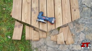 Fabrication restauration portillon en bois acier