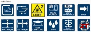 Laser lignes BOSCH PRO GCL 2-50 C Professional