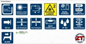 Laser lignes BOSCH PRO GCL 2-50 C Professional